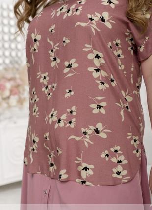 Прекрасная блуза-туника свободного кроя, разные цвета3 фото