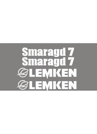 Білі мінімальний набір наклейки lemken плуг культиватор лемкен smaragd 7 смарагд