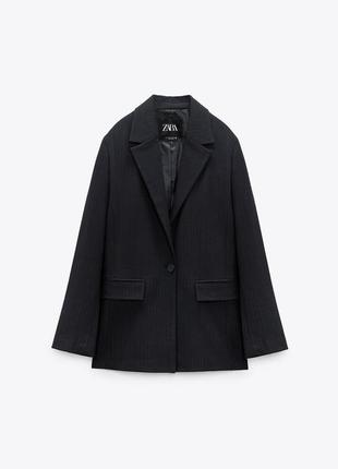 Пиджак в полоску zara xs