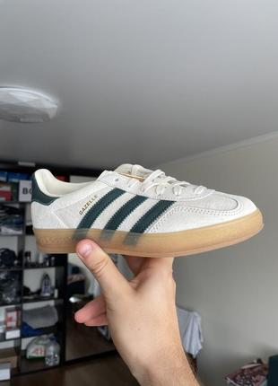 Adidas gazelle indoor 'cream white green gum' ih7502