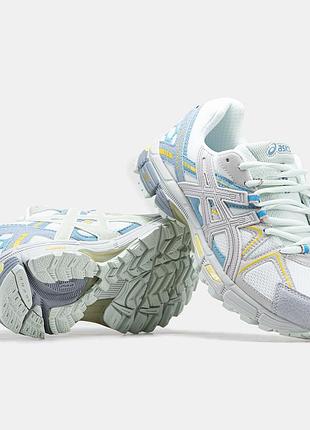 Женские кроссовки asics gel-kahana 8 white grey blue 36-37-38-39-40