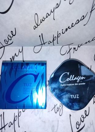 Увлажняющая коллагеновая пудра 2в 1 tuz collagen hydro 30 гр 1 тонн  01 02 03
