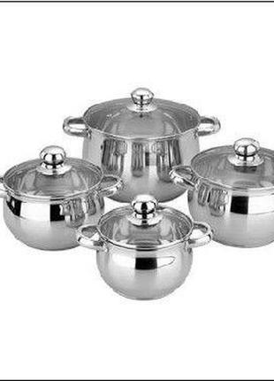 Набір каструль bohmann 0504-bh (8 пр) набір каструль bohmann 0504-bh (6 пр)