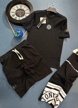 Костюм спортивный летний мужской stone island5 фото