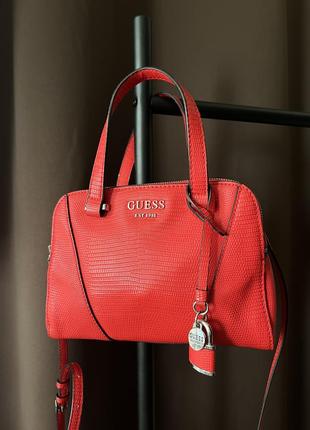 Сумка червона guess сумочка
