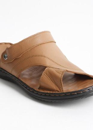 Сандалії чоловічі шкіряні 340511 р.46 (30) fashion коричневий