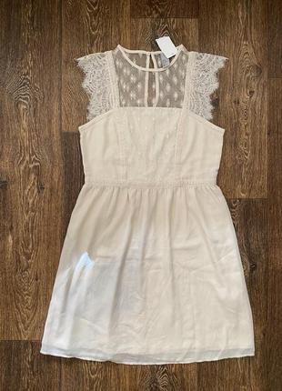 Стильное платье с кружевом h&amp;m