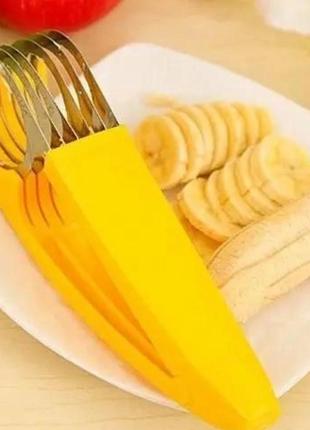 Кухонный нож слайсер для овощей и фруктов a-plus circle-sliser нарезка кольцами, кружками, бананорезка3 фото