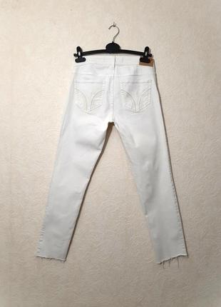 Hollister отличные белые джинсы женские летние зауженные слим котон размер 28/317 фото