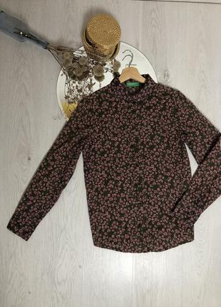 Женская рубашка, рубашка, блуза, рубашка benetton