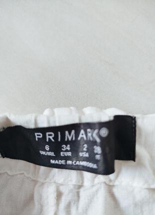 Льняные брюки белые primark5 фото