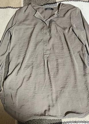 Рубашка mango женская шелковая