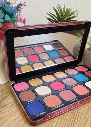 Оригинальный makeup revolution forever flawless palette палетка теней для век, 18 оттенков flamboyance
