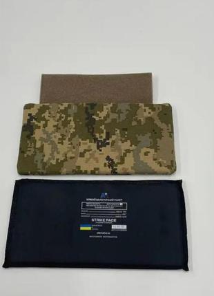 Захист попереку з балістичними пакетом 30×15 см 1 клас захисту піксель