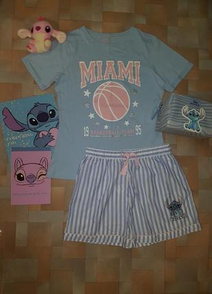 Пижама disney, primark стич лето, комплект stitch 13-14 лет 164 см