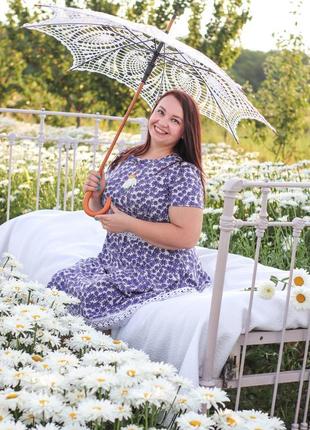 Свадебный зонт,белый и шампань, ажурный свадебный зонт от солнца.