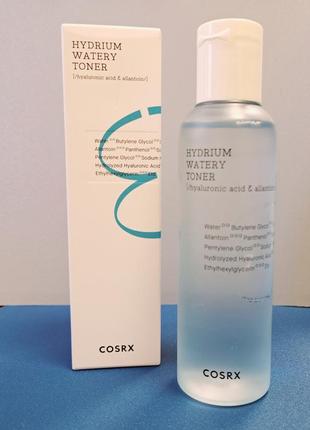 Інтенсивно зволожуючий тонер з гіалуроновою кислотою cosrx hydrium watery toner, 150 мл