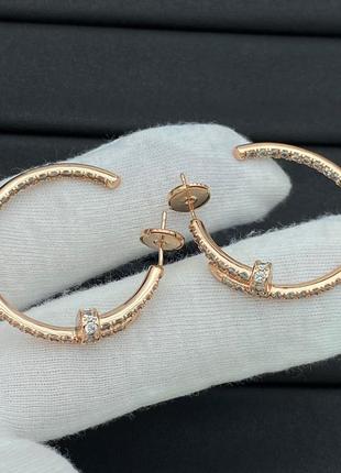 Серьги в стиле cartier