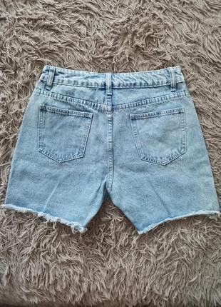 Джинсовые шорты с необработанным низом 2