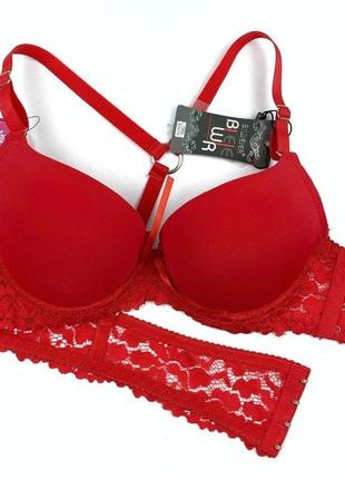 Бюстгальтер с гладкой чашкой и декоративной спинкой biweier чашка в.
