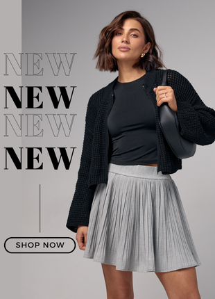 Короткая юбка плиссе