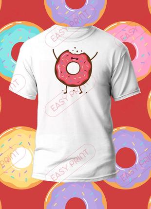 Дитяча футболка з принтом пончик3 фото