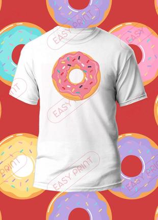 Дитяча футболка з принтом пончик2 фото