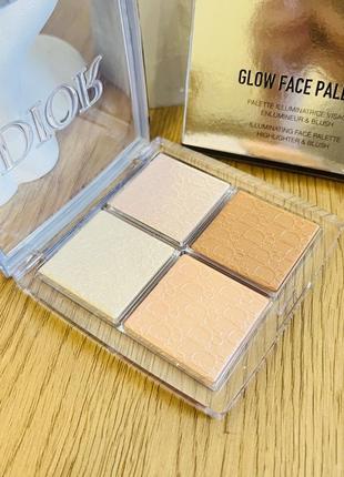 Оригинальный dior backstage glow face palette highlight&blush
