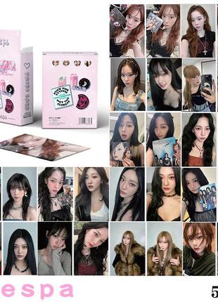 Набір голографічних карток aespa