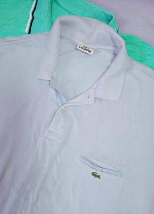 Коттоновая тенниска- поло,lacoste ,8 размер.,xxl-xxxl.