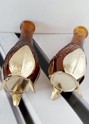 Ваза винтаж цветное стекло винтажная