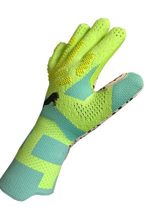 Перчатки футбольные puma future ultimate вратарские перчатки пума фьючер зелёного цвета