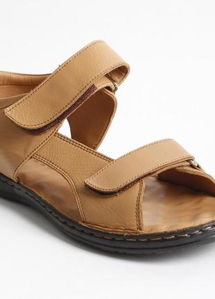 Сандалії чоловічі шкіряні 340502 р.46 (30) fashion коричневий