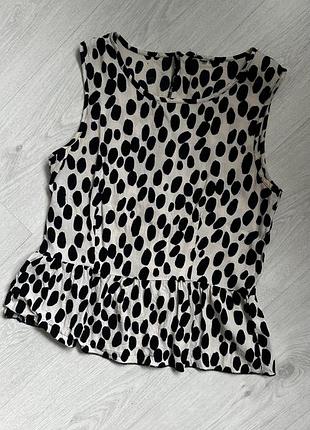 Блуза, топ с баской