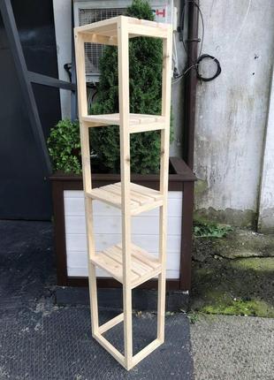Розбірний стелаж з дерева. дерев'яні полички у ванну кімнату. органайзер для дрібних предметів