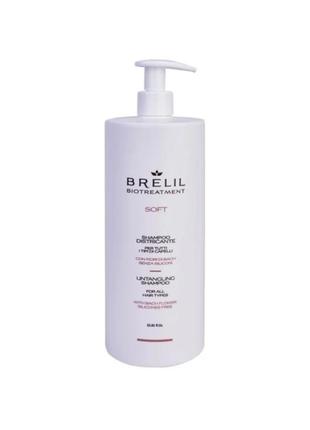 Шампунь для всех типов волос brelil untangling shampoo soft 1000 ml