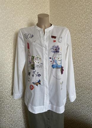 Брендова сорочка в аплікації desigual