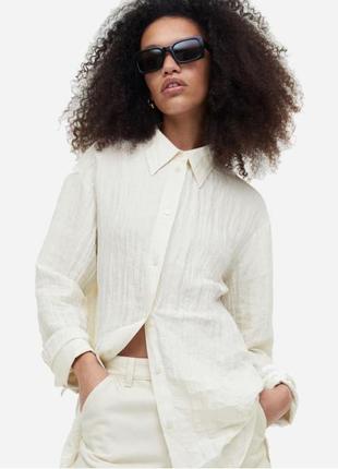Рубашка оверсайз класична h&m