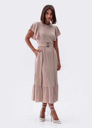 Елегантна сукня з льону 5