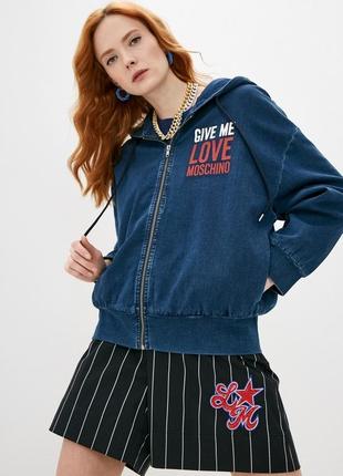 Джинсова куртка love moschino