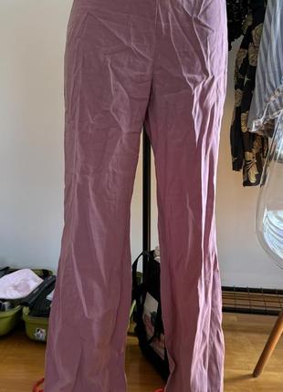 Брюки штаны клеш розовые musecloths