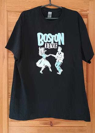 Футболка с принтом от gildan размер xl