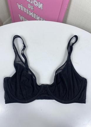 La perla ліф бюстгальтер бра з сіточкою базовий чорний