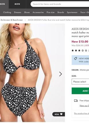 Фірмові купальні трусики плавки бікіні низ від купальника asos9 фото