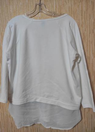 Женская футболка с длинным рукавом лонгслив на р.52/eur 445 фото