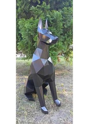 Paperkhan пазл головоломка доберман собака пес орігамі papercraft 3d фігура розвиваючий набір антистрес
