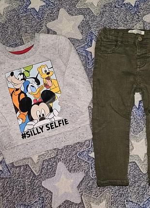 Zara disney крутой комплект 12-18 мес