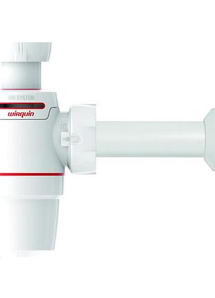 Сифон для кухні neo air 1½quot ø40мм wirquin (9542330) з відведенням дренажна система для миття. gl-55