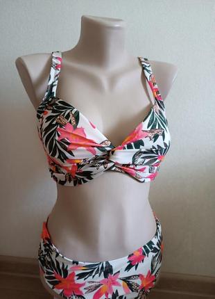Раздельный женский купальник с цветочным принтом/купатель colours of the world