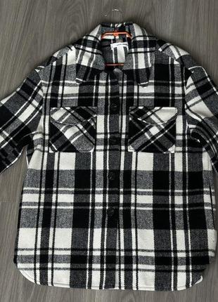 Утепленная рубашка в клетку mango